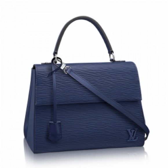 Louis Vuitton Blueberry Epi Leather Cluny MM Bag